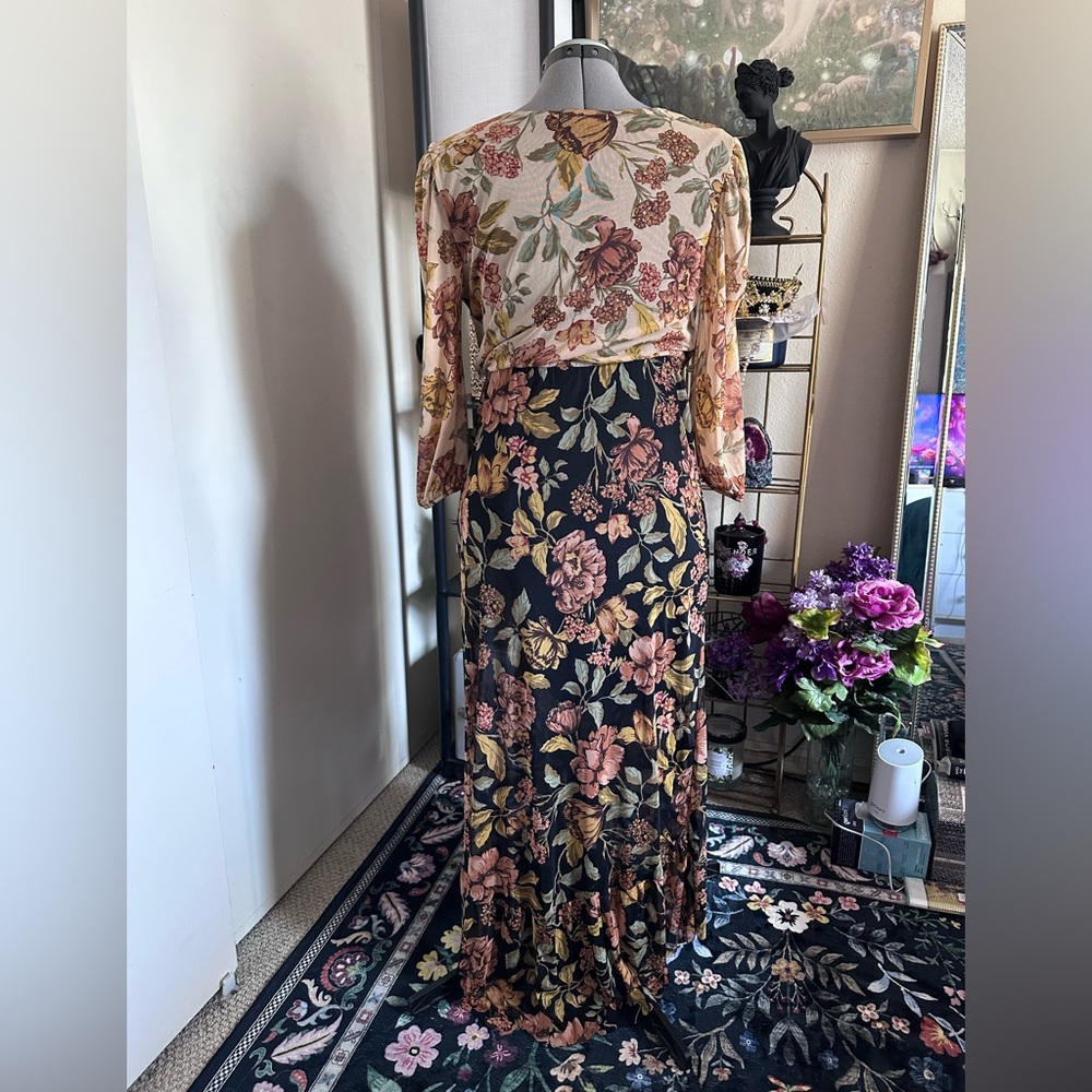 Floral Long Sleeve Maxi Dress - Picture 2 of 2